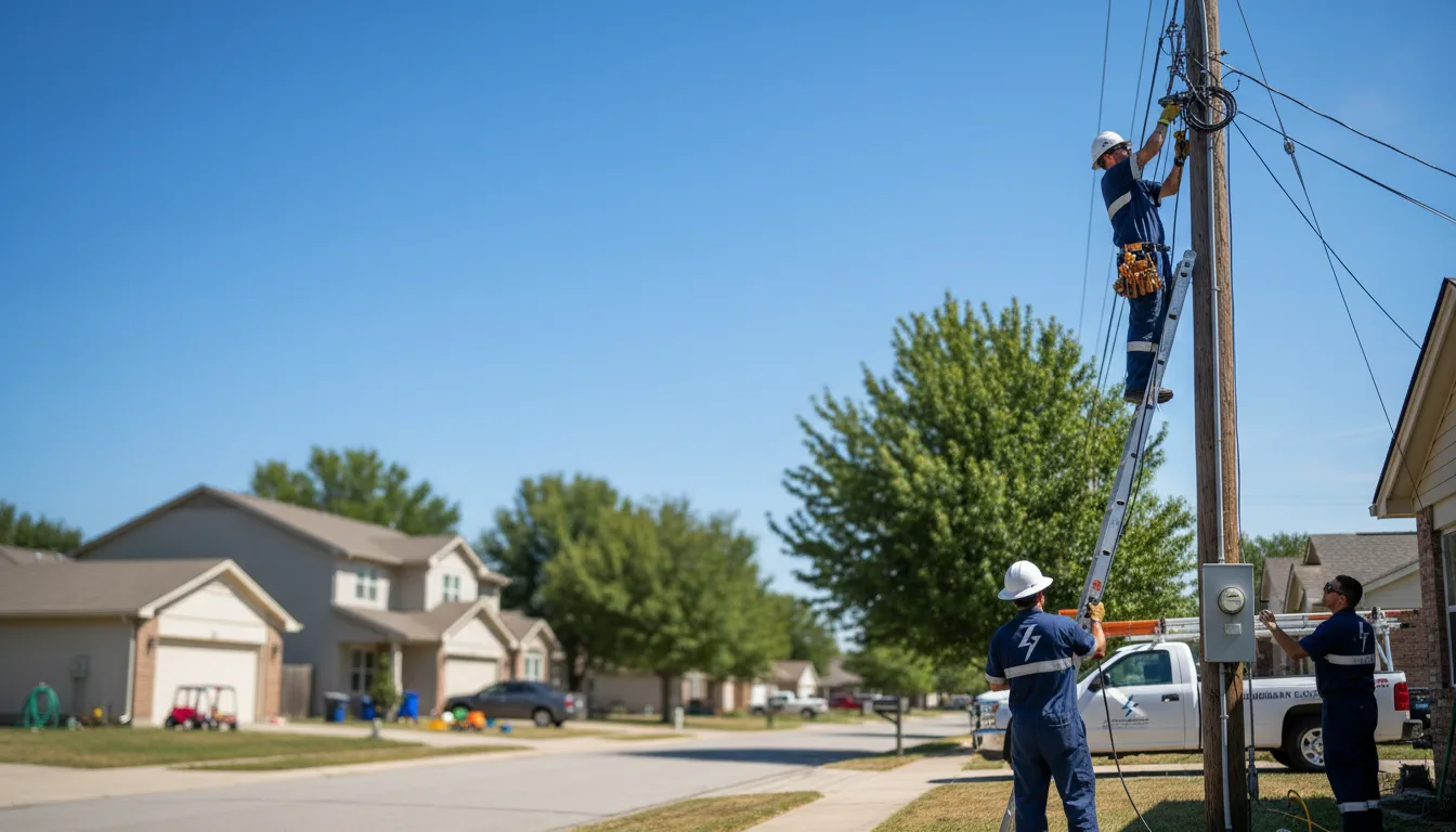Residential electrician providing installation services in Bremen, KY